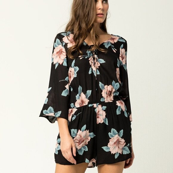 O'Neil Neri Black Romper Size S - Picture 1 of 8